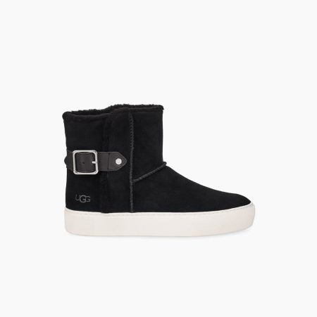 UGG Aika Suede Black Sneakers for Women (VTOE10483)